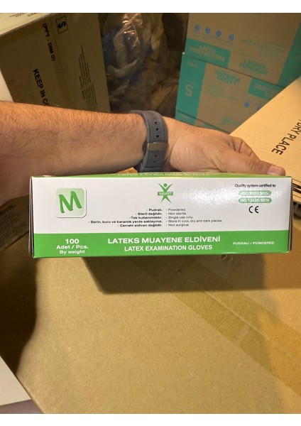 Beyaz Lateks Pudralı Medium 100'LÜ