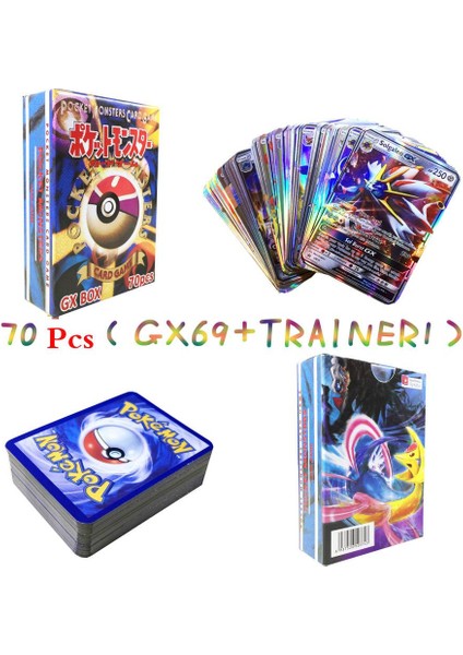 70 Adet GX69 Traıner1 Stili Kutu Başına Gx Mega Ex Kartları Yeni Pokemon Kartı Ingilizce Versiyonu Pokemon Ptcg Savaş Koleksiyonu Kart Kutusu Çocuklar Oyuncak Hediye (Yurt Dışından)
