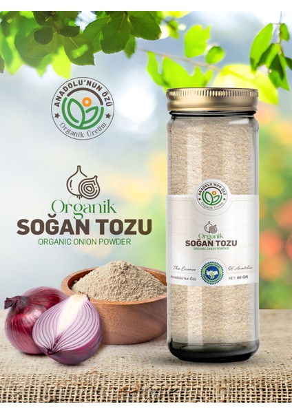Organik Soğan Tozu ''60GR''