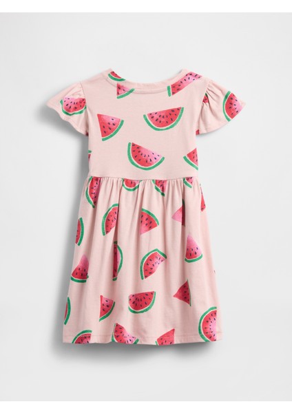 Kız Bebek Pembe Gap Logo Elbise modelleri