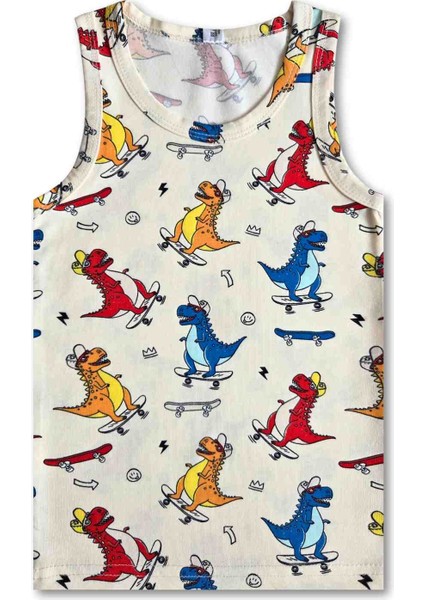 %95 Pamuklu Erkek Çocuk Atlet Fanila Iç Çamaşırı 3lü Set fırsatları