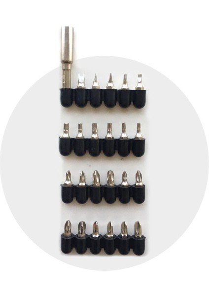 Akülü Vidalama 3.6V Li-Ion + 24 Parça Aksesuar