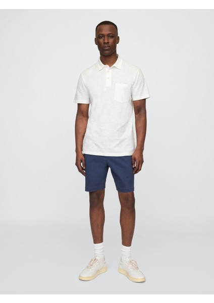 Erkek Beyaz Cepli Polo T-Shirt modelleri
