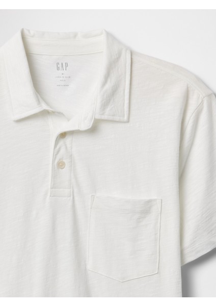 Erkek Beyaz Cepli Polo T-Shirt modelleri