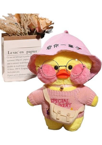 30CM Küçük Sarı Ördek Peluş Oyuncak Bebek Parti Hediyesi (Yurt Dışından)