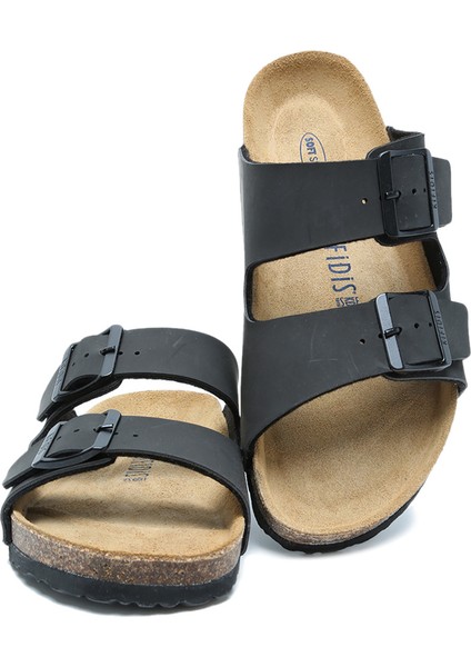 KS10260SK Kifidis Soft Step Kadın Çift Bantlı Mantar Terlik 36-41