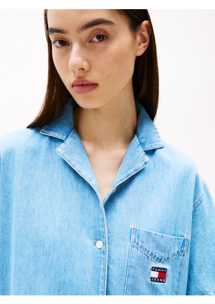 Tommy Hılfıger Tjw Lt Denım Dress Ext Elbise fiyatları