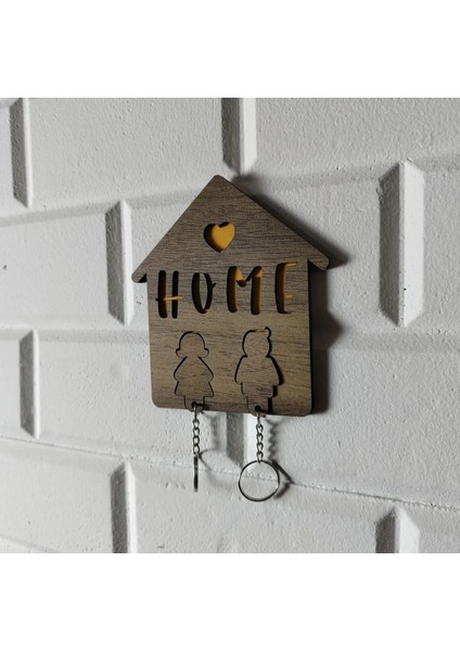 Ahşap Dekoratif Anahtarlık|13*10 CM|AN1016