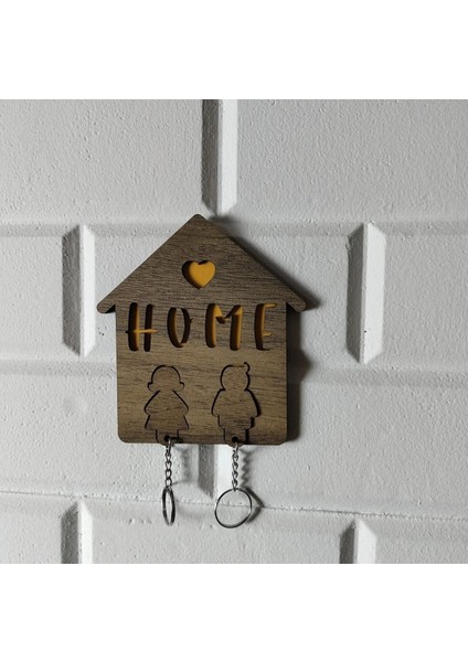 Ahşap Dekoratif Anahtarlık|13*10 CM|AN1016