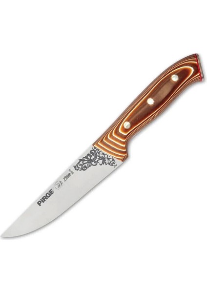 32101 Elite Kurban, Kasap Bıçağı 14,5 cm - Kahverengi Perçinli Kompozit Sap
