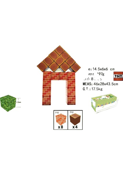 Benim Dünyam Manyetik Küp Yapı Taşı Oyuncakları (Yurt Dışından)