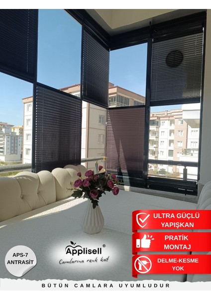 Yapışkanlı Plise Perde