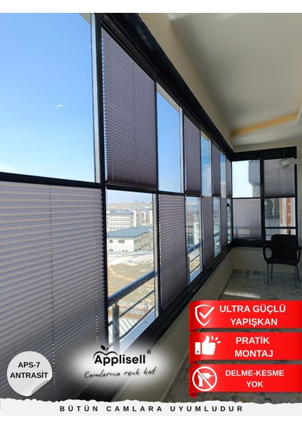Yapışkanlı Plise Perde