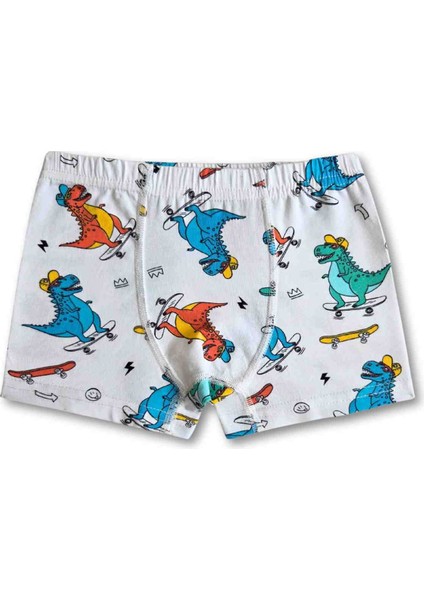 %95 Pamuklu Erkek Çocuk Boxer Külot Iç Çamaşır 6lı Set