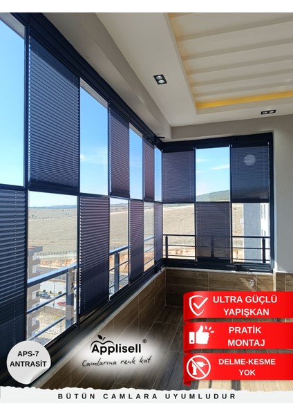 Yapışkanlı Plise Perde