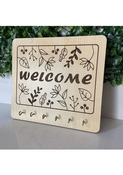 Ahşap Dekoratif Anahtarlık|18*15 CM|AN1008