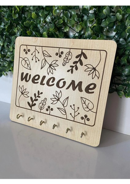 Ahşap Dekoratif Anahtarlık|18*15 CM|AN1008