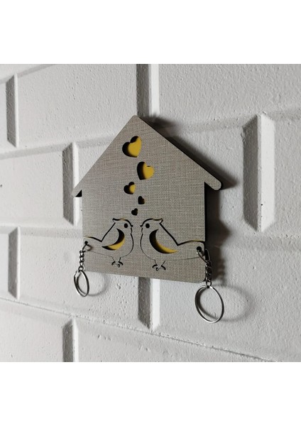 Ahşap Dekoratif Anahtarlık|13*13 CM|AN1013