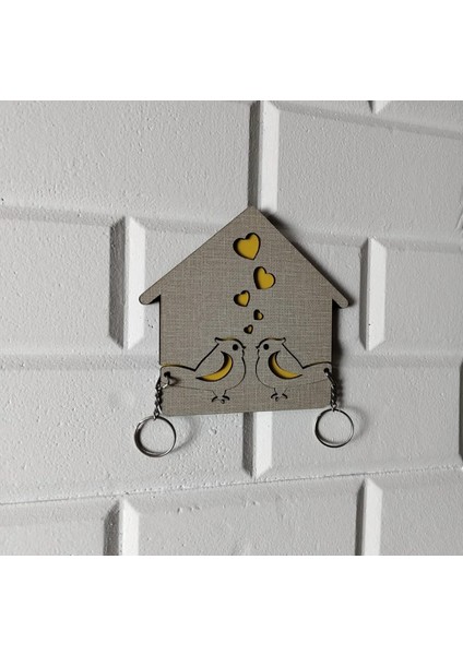 Ahşap Dekoratif Anahtarlık|13*13 CM|AN1013