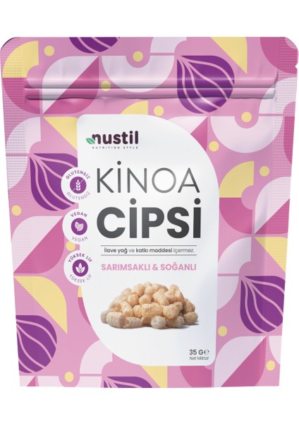 Sarımsaklı & Soğanlı Kinoa Cipsi 35 gr