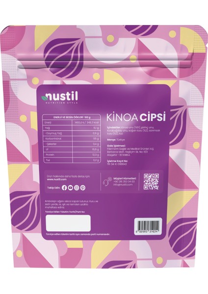 Sarımsaklı & Soğanlı Kinoa Cipsi 35 gr fiyatları