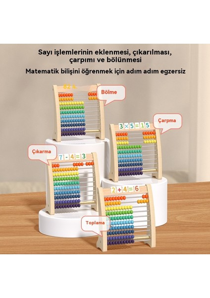 Çocuk Matematik Hesaplama Rafı - Anaokulu, Montessori Toplama ve Çıkarma Eseri - Aritmetik Çubuk, Öğretim Yardımcıları ve Oyuncaklar (Yurt Dışından)