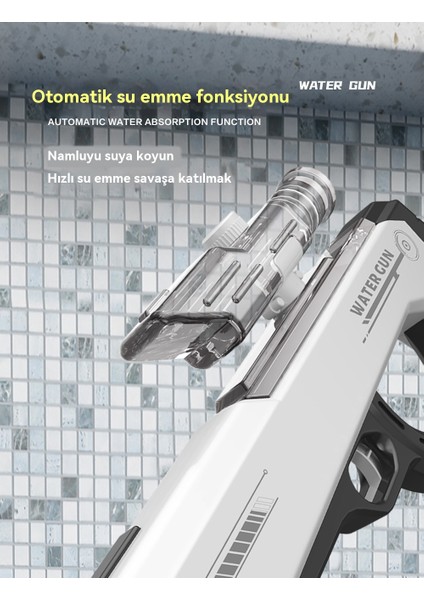 Çocuk Oyuncakları - Elektrikli Su Tabancası - Büyük Kapasiteli Tam Otomatik Oyuncaklar (Yurt Dışından)