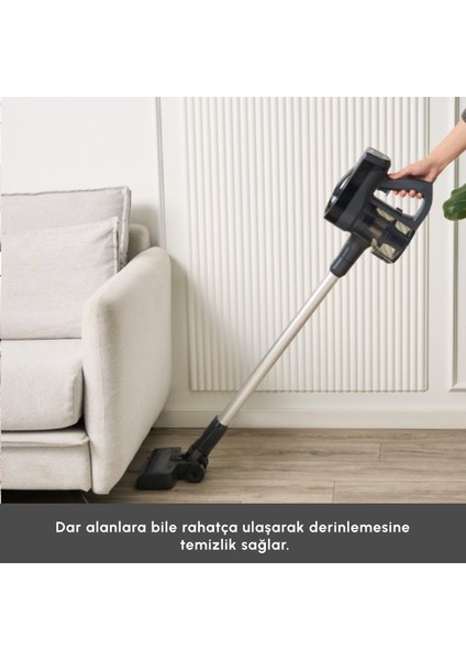 Vantuz Power Up 15 W Dikey Süpürge Black
