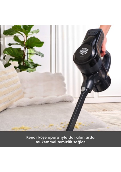 Vantuz Power Up 15 W Dikey Süpürge Black