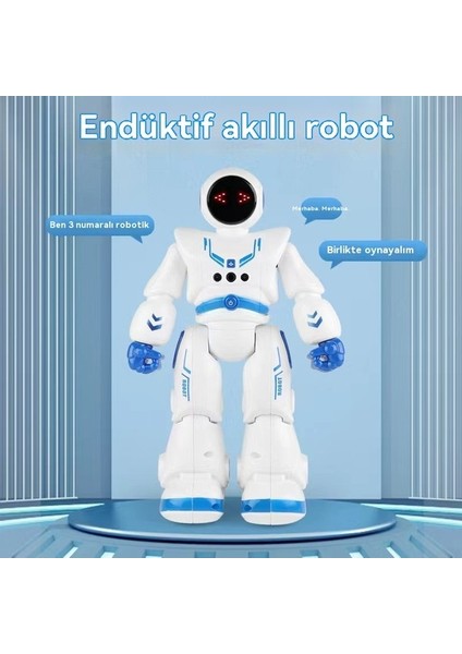 Uzay Robotu Uzaktan Kumanda Akıllı Programlama Hareketi Dokunma Algılama Dansı Çocuk Oyuncak Robot (Yurt Dışından)