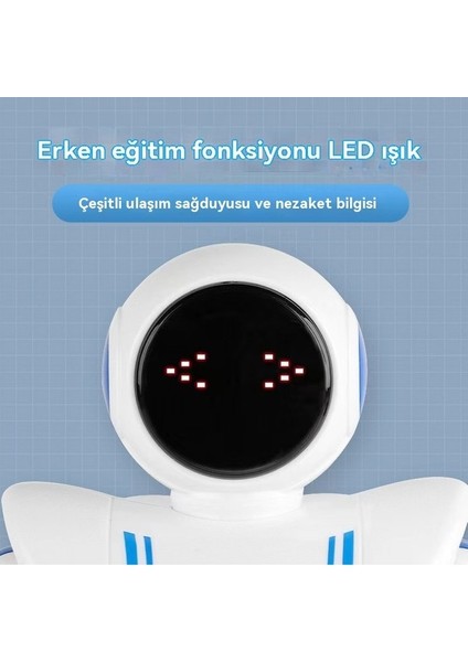 Uzay Robotu Uzaktan Kumanda Akıllı Programlama Hareketi Dokunma Algılama Dansı Çocuk Oyuncak Robot (Yurt Dışından)