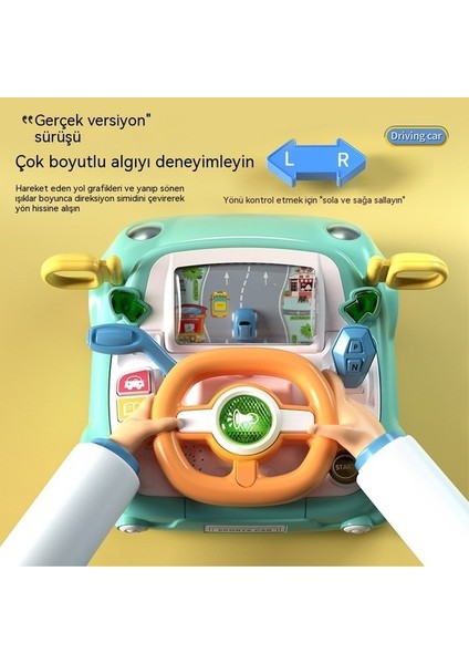 Yeni Çocuk Araba Direksiyon Oyuncak Simülasyon Sürüş Hafif Müzik Çok Fonksiyonlu Eğitici Erken Eğitim Hediye (Yurt Dışından) fiyatları