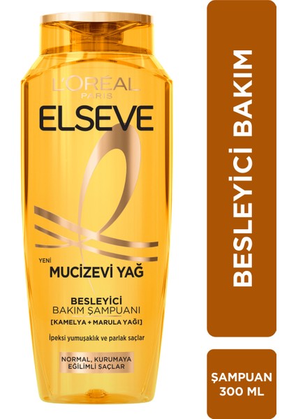 L'Oréal Paris Elseve Mucizevi Yağ Besleyici Bakım Şampuanı 360 Ml
