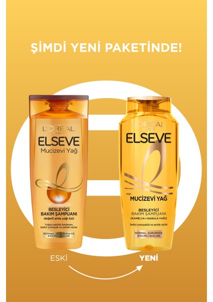 L'Oréal Paris Elseve Mucizevi Yağ Besleyici Bakım Şampuanı 360 Ml