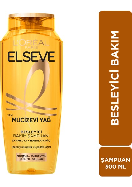 L'Oréal Paris Elseve Mucizevi Yağ Besleyici Bakım Şampuanı 360 Ml