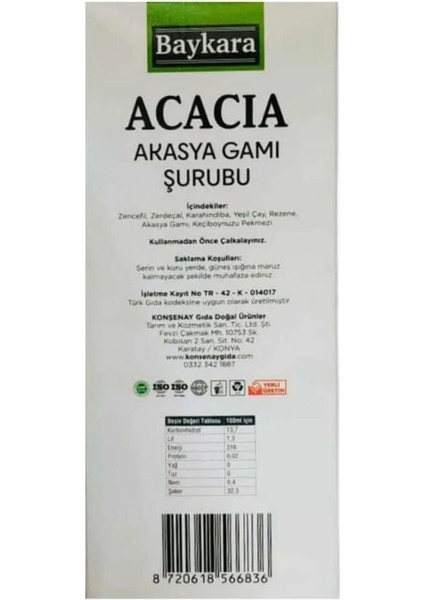 Acacia Akasya Gamı Şurubu 350 gr (Detox Şurubu) fırsatları