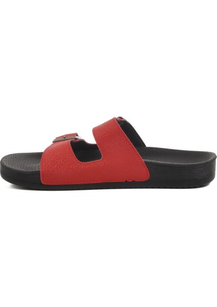 Kırmızı Çift Bantlı Kadın Terlik 43.001 Z fiyatları
