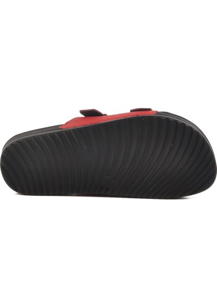 Kırmızı Çift Bantlı Kadın Terlik 43.001 Z indirimleri