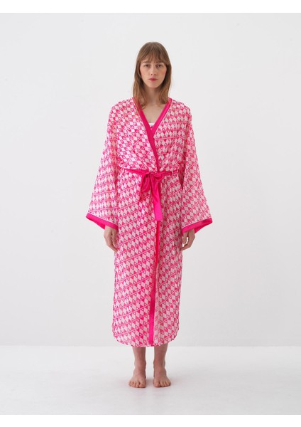 Pembe Oversize Kimono