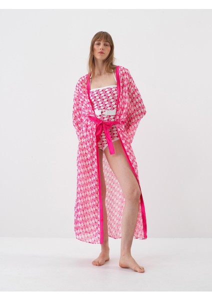 Pembe Oversize Kimono