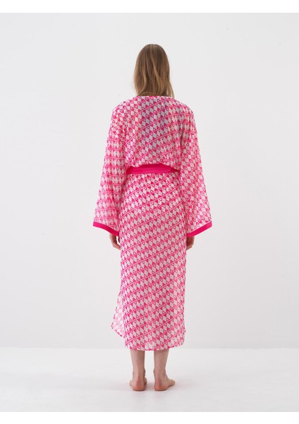 Pembe Oversize Kimono