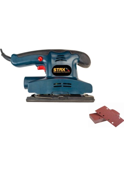 STX-450X Profesyonel 400 W Elektrikli Titreşimli Zımpara Makinası +5 Ad Zımpara Hediyeli