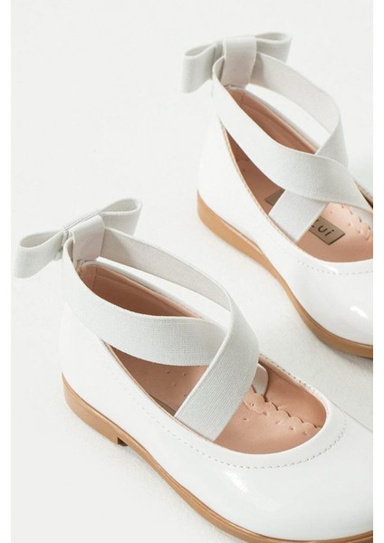 Jane Işıltılı Fiyonklu Babet Şık ve Rahat Özel Gün Kız Çocuk Ayakkabı