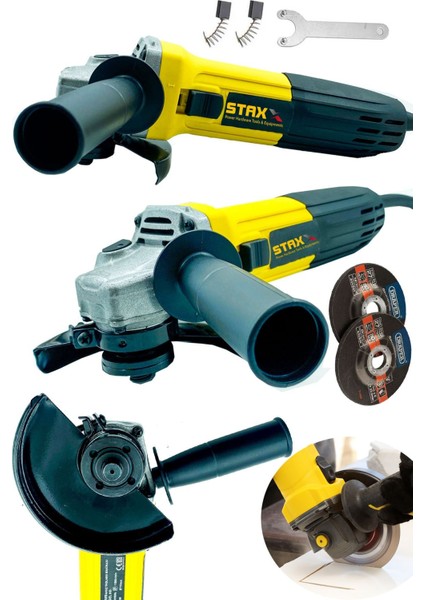 Metal Taşlama Teknoloji Bakır Sargılı 4100 W 115MM -125MMSPIRAL Avuç Içi Kesme ve Taşlama Makinası