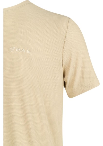 Kalei Sıfır Yaka T-Shirt Bej
