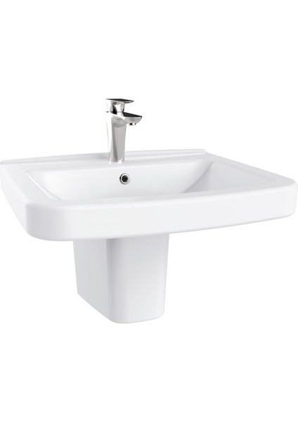 LR060 Lara Yarım Ayaklı Lavabo 60 cm