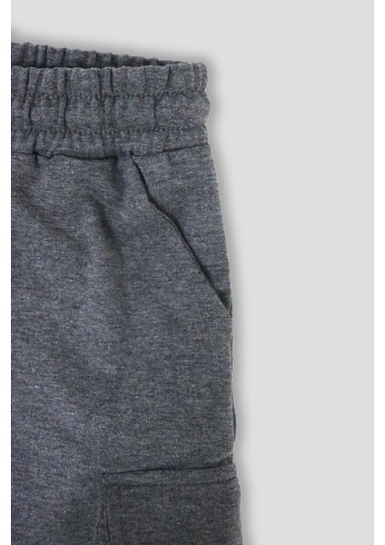 Erkek Çocuk Kapaklı Cepli Er Baskılı Şort - 1399 modelleri