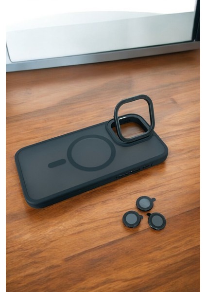 Apple Iphone 16 Pro Max Kılıf Magsafe Destekli Zırh Şeritli Standlı Premium Kapak indirimleri