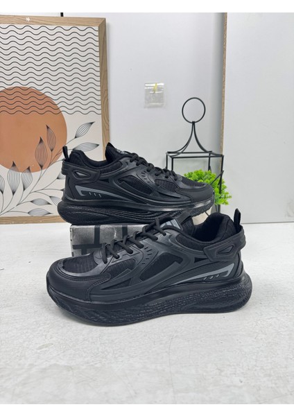 Günlük Erkek Sneaker Fileli Bağcıklı Kalın Tabanlı Rahat Spor Ayakkabı 4267