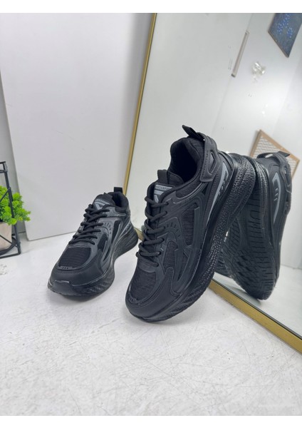 Günlük Erkek Sneaker Fileli Bağcıklı Kalın Tabanlı Rahat Spor Ayakkabı 4267